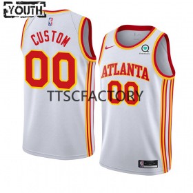Dres Atlanta Hawks Prilagođeni Nike 2022-23 Association Edition Bijela Swingman - Dječji